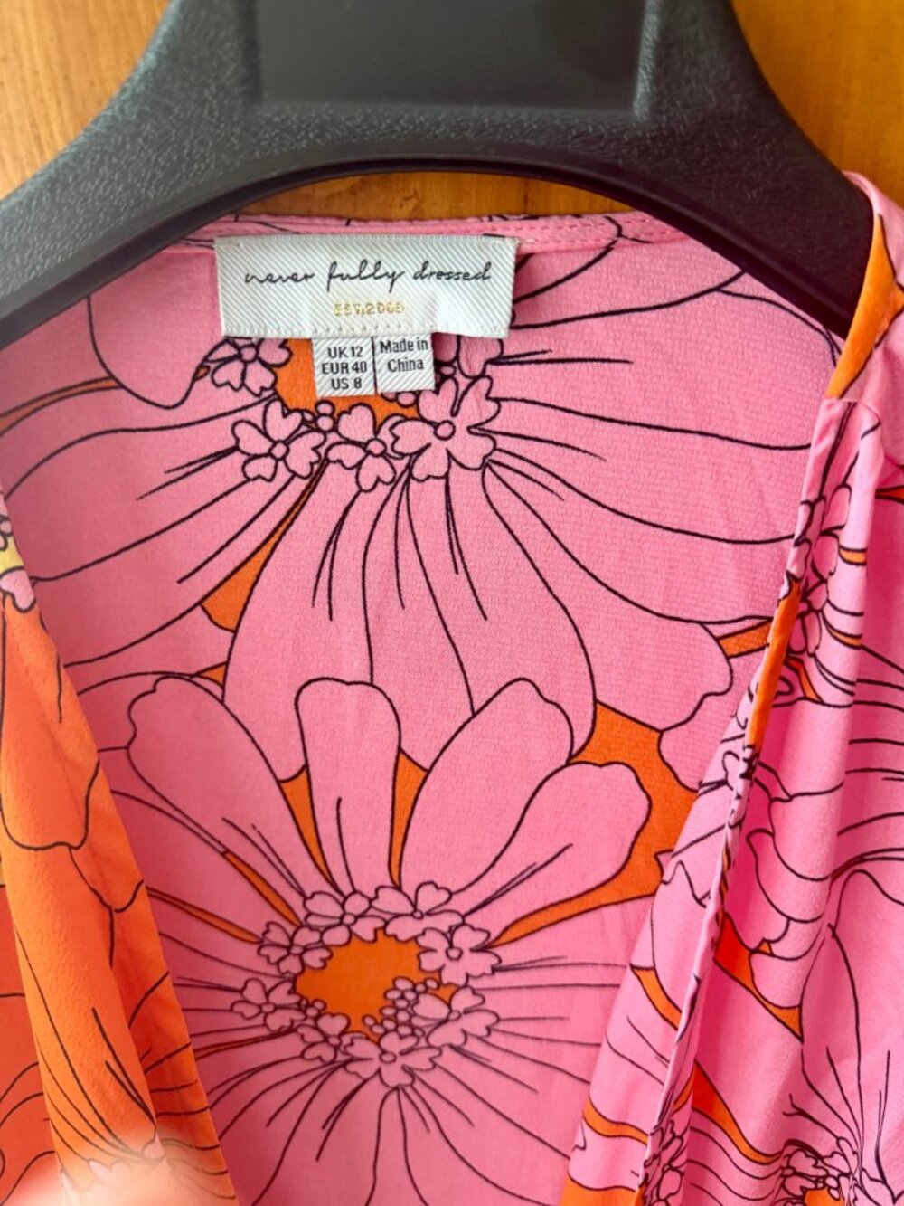 Pink & Orange Zsa Zsa Dress - Never Fully Dressed (Size 8) - Picture 5 of 5